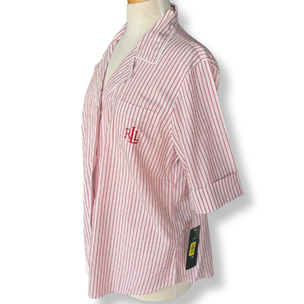 Lauren Ralph Lauren Striped Pajama Top | Size L | NWT